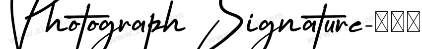 Photograph Signature字体转换